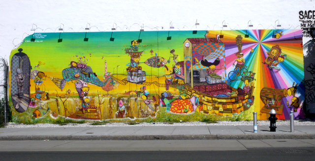 How has street art inspired and innovated artists to uncover their hidden voices through their art to the European and/or North American public?