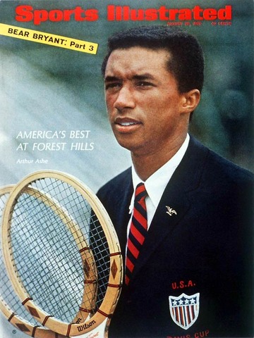 Arthur Ashe (first black man) won Wimbledon