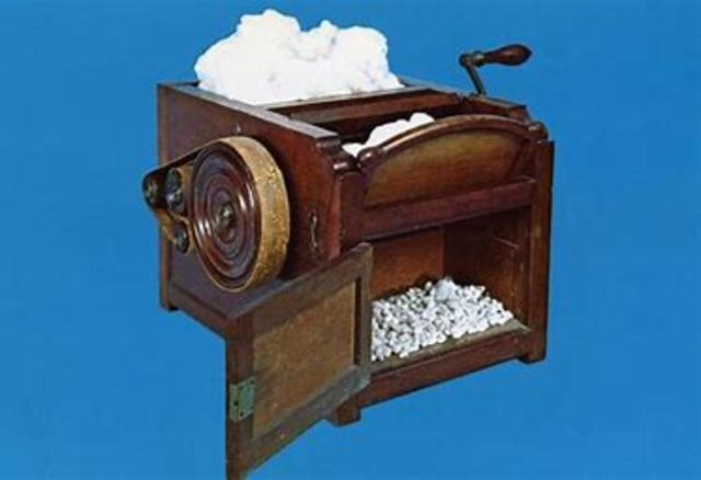 Eli Whitnry creates Cotton Gin