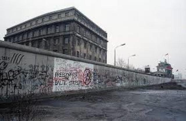 Berlin wall is constructed
