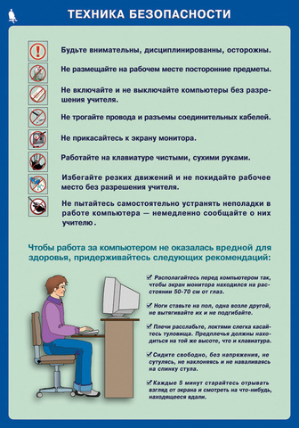 Цели изучения курса информатики и ИКТ . Техника безопасности и организация рабочего места