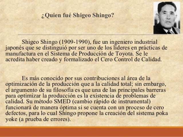 14 de Noviembre, 1961 - Shigeo Shingo