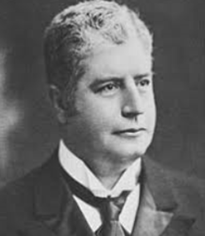 Edmund Barton being elected Prime Minister of Australia/ Federation