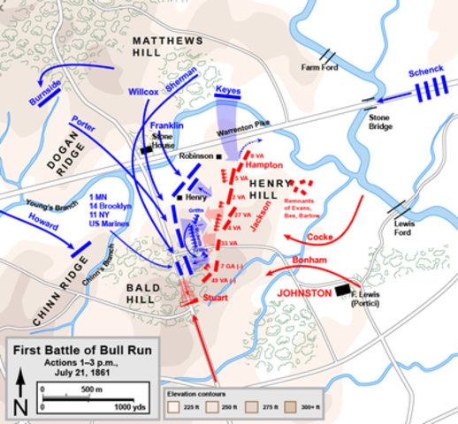 First Battle of Bull Run is fought