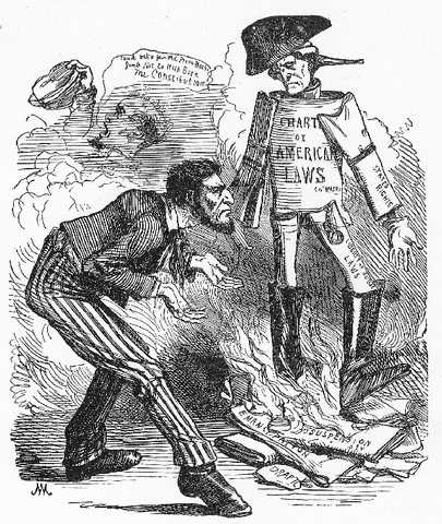 Lincoln suspends Habeas Corpus