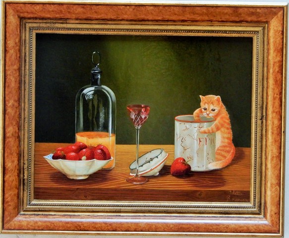 La nature morte au chat