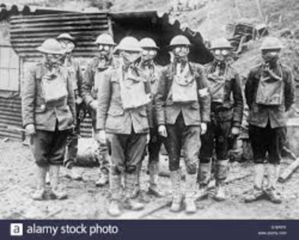 First use of gas as a weapon by the Germans