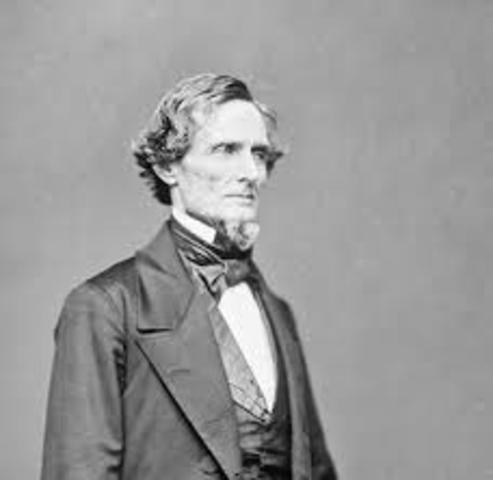 Jefferson Davis elected president of the Confederacy