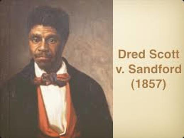 Dred Scott v. Sanford decision is rendered