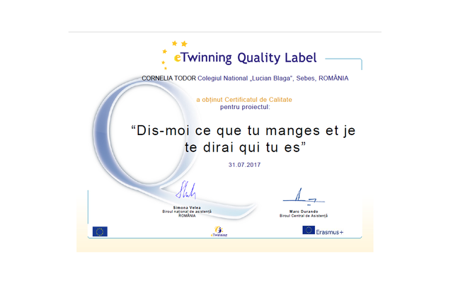 Certificat National de Calitate