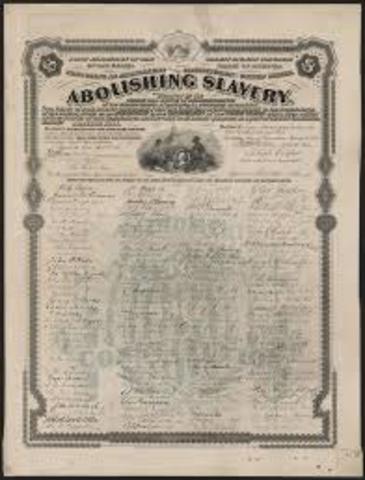 Congress passes the 13th Amendment