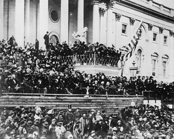 Lincoln Gives His Second Inaugural Address