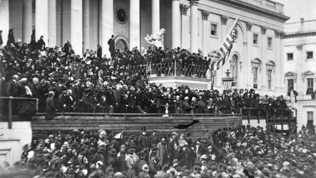 Lincoln Gives His Second Inaugural Address