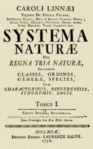 Publicación del "Sistema Natural"