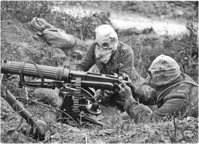 First use of gas as a weapon by the Germans