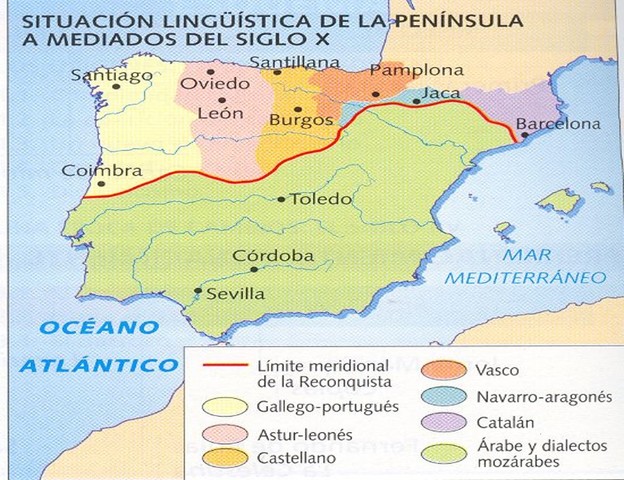 Lenguas habladas en la Península Ibérica a mitad de siglo X