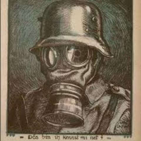 First use of gas as a weapon by the Germans