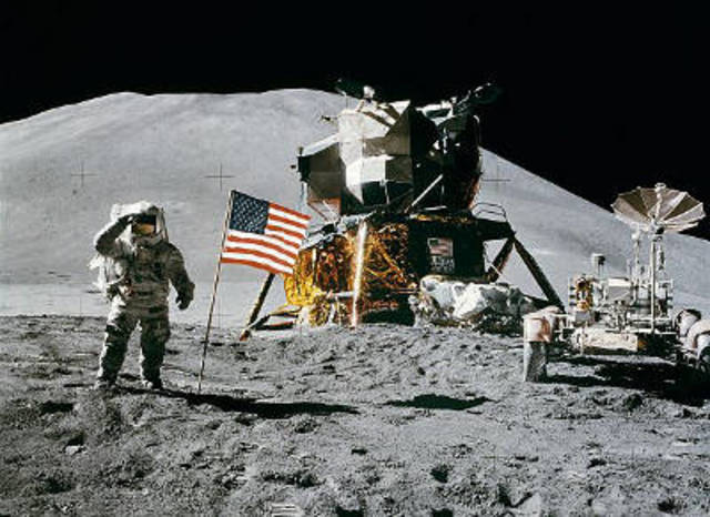 Unmanned landings on the Moon