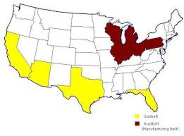 Rust Belt and Sun Belt