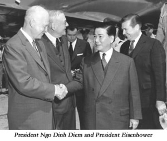 Eisenhower Involvement in vietnam begins