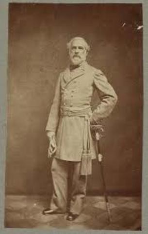 Robert Lee is commander of the army in North Virginia