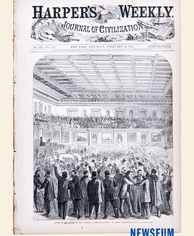 Congress passes the 13th Amendment