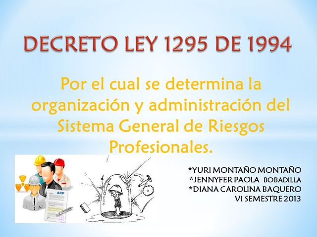 Decreto Ley 1295 de 1994