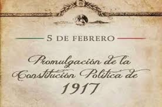 Promulgación de la Constitución de 1917