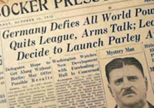 Germany leaves League of Nations