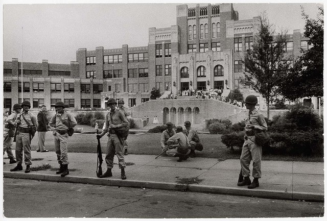 "Little rock nine & central high school'