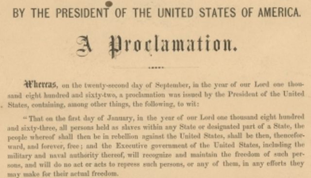 Emancipation Proclamation