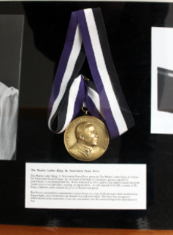 Receives Martin Luther King Jr. Nonviolent Peace Prize