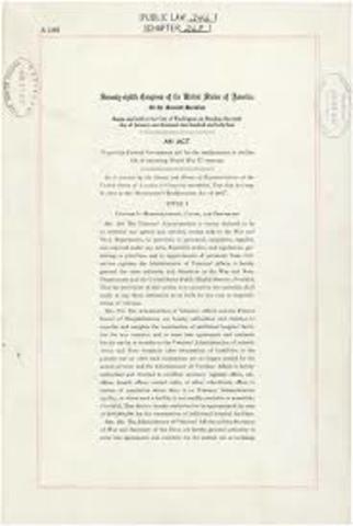 G.I. Bill (Servicemen's Readjustment Act 1944)