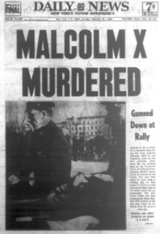 Malcolm X Assasinated