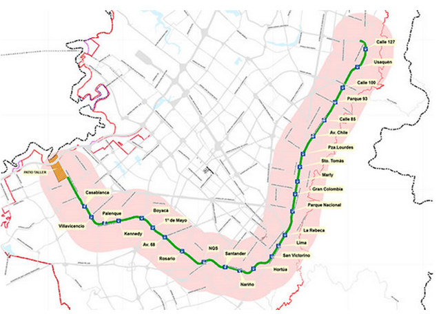 Metro en Bogotá