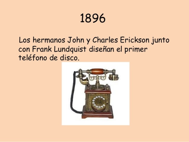 Diseño del primer teléfono de disco.