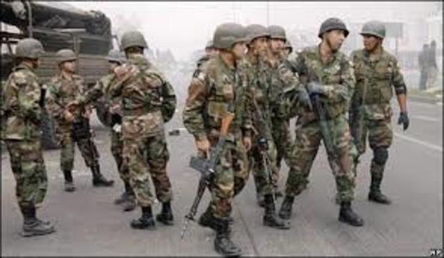Chilean troops