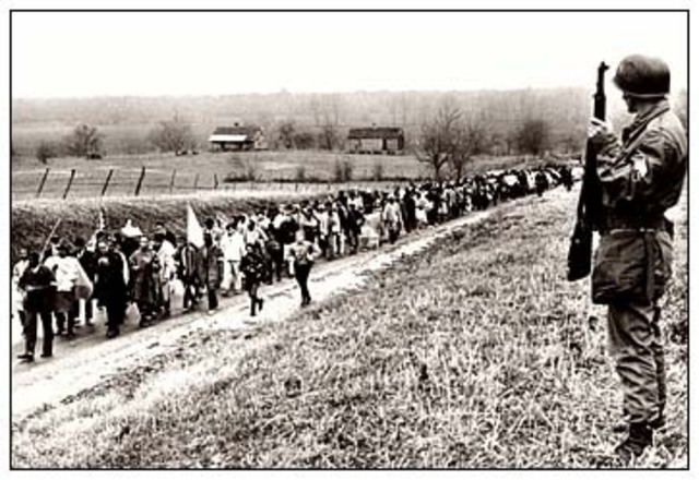 Escorting the march from Selma