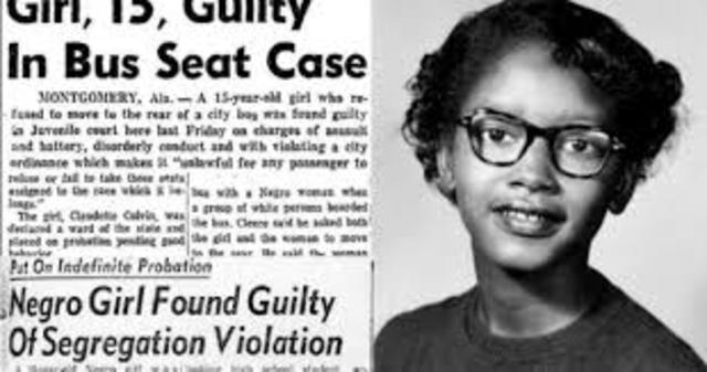 Claudette colvin refused to give up her seat