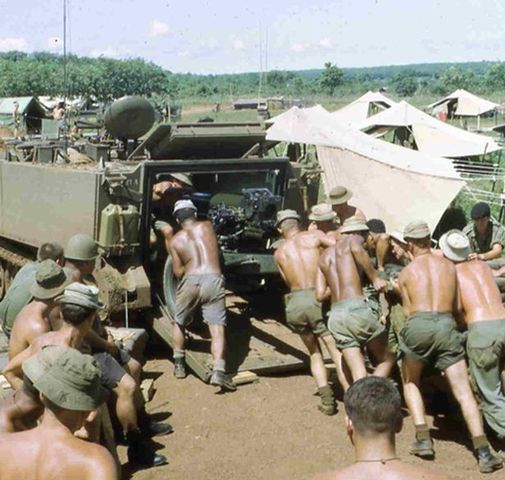 U.S. troops arrive in Vietnam