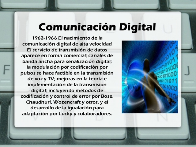 Nacimiento de las comunicaciones digitales.