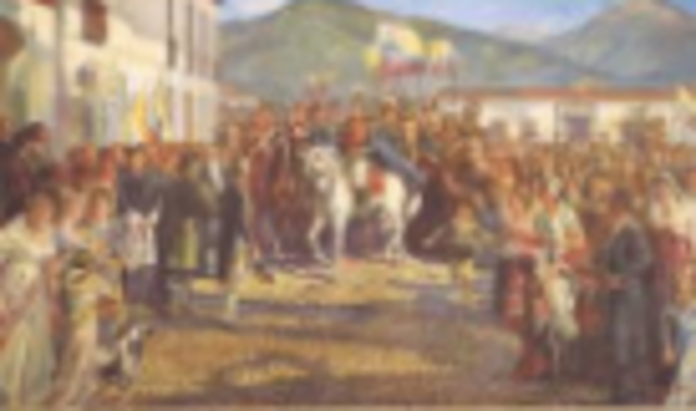 When Bolivar Defeats the Spanish