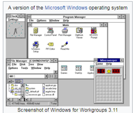 WINDOWS  3.1 - 3.11