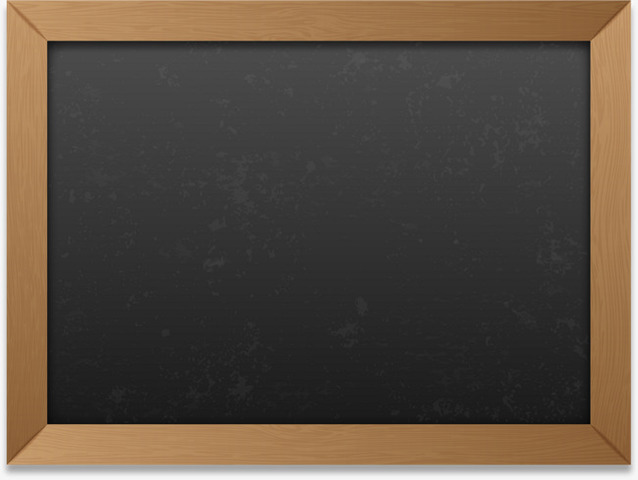 El pizarrón de madera