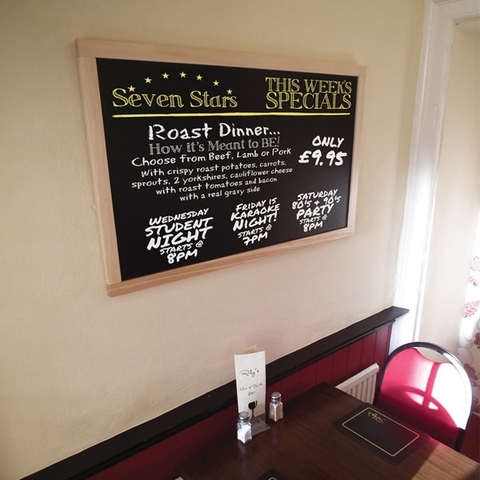 Pizarra pegado a la pared