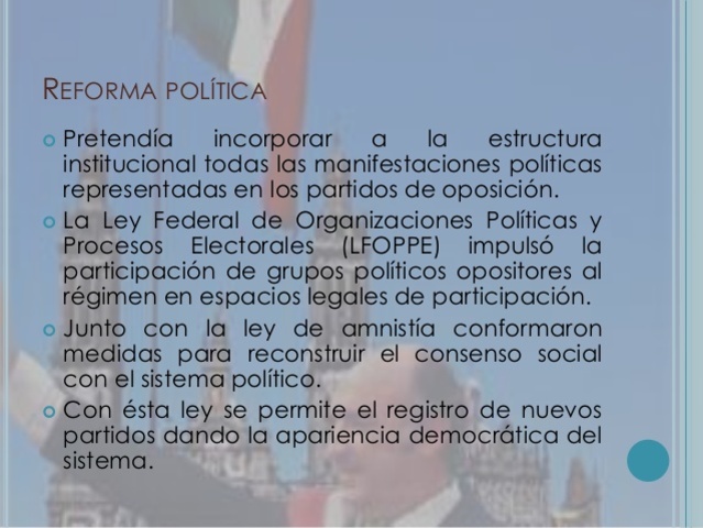 Con el gobierno de José López Portillo