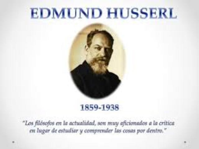 Edmund Husserl: (1859-1938)