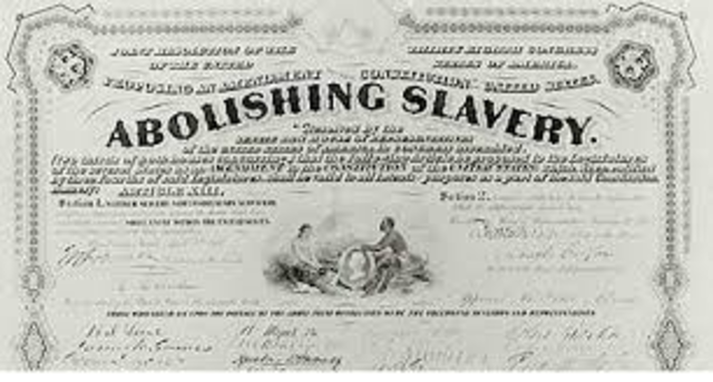 Slavery was abolished