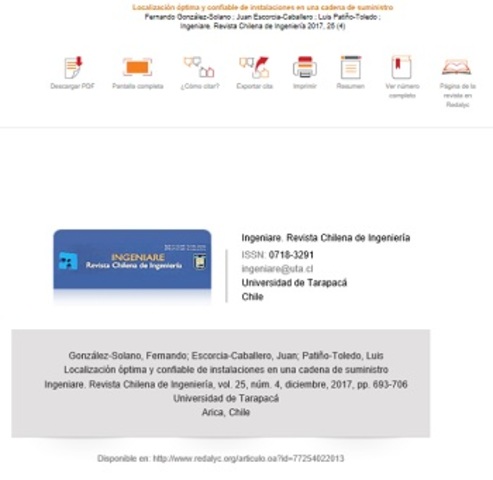 W. Klibi, A. Martel and A. Guitouni. Citado en: Localización óptima y confiable de instalaciones en una cadena de suministro