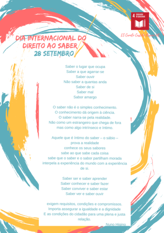 Dia Internacional do Direito ao Saber